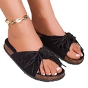 ЧЕРНЫЕ ЖЕНСКИЕ ТАПОЧКИ С БАХОЙ GUTTIS 38