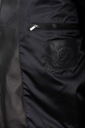 Pánska kožená bunda Čierna Bomberka so sťahovaním DORJAN MAR450N S Zapínanie zips