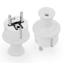 ВИЛКА ПРЯМАЯ ГЕРМЕТИЧНАЯ UNI SCHUKO, БЕЛАЯ IP44