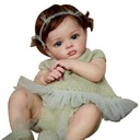 Reborn Baby Silicone bábika 60cm Látkové telo