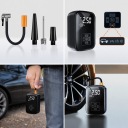 КОМПРЕСОР SAMOCHODOWY, НАСОС 4000MAH 150 PSI Z МАНОМЕТРОМ I SWIATLEM LED (СВІТЛОДІОД)  (18159874236) фото min 9