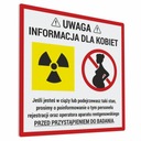 Poinformuj o ciąży, Rentgen - naklejka 30x30