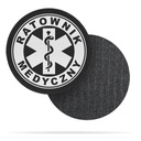 НАШИВКА ЭКСТРЕННОЙ МЕДИЦИНСКОЙ +СВЕТООТРАЖАЮЩАЯ ЗАЛИПКА, 10 см