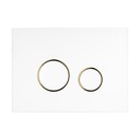 КНОПКА Смыва для унитаза, ЗОЛОТО-БЕЛЫЙ, MAT OLTENS