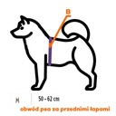 Postroj POSTROJ PRE PSA s reflexnou páskou 44-57 cm Farba čierna