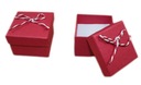 -MARGUT- Pudełko na pierścionek czerwone kokarda