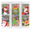 РОЖДЕСТВЕНСКИЕ НАКЛЕЙКИ РОЖДЕСТВЕНСКИЕ УКРАШЕНИЯ ОКНА СНЕЖИНКИ РОЖДЕСТВО