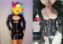 Сексуальное мини-платье, черное кожаное ночное белье, БДСМ, эротика XXL