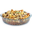 ВОЗДУХОУСТОЙЧИВАЯ СТЕКЛЯННАЯ ФОРМА ДЛЯ ВЫПЕЧКИ КРУГЛЫХ ПИРОЖКОВ 26 см