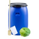 БОЧКА ДЛЯ КАПУСТЫ 60Л МЕШОК + ПЕСТИК ПЛАСТИКОВЫЙ ЗАЖИМ