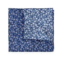 Нагрудный платок темно-синего цвета с цветочным узором Lancerto M.814