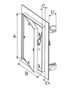 Ревизионный люк ГК, дверь CRD, 15х15 см, алюминий, гипсокартон FIXO