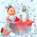 Набор для кормления куклы Baby Baby Мытье в ванне + душ с водой