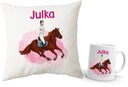Подушка + чашка с верховой ездой + любое имя