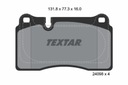 TEXTAR ZAPATAS DE FRENADO PARTE DELANTERA VOLKSWAGEN TOUARE G 3,0TDI 07- 