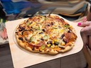 Kameň na pizzu 30x30 MEDOVÁ ŽLTÁ + lopatka na pizzu prírodná doska 2w1 Druh kameň na pečenie