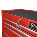 Тележка инструментальная, шкаф для мастерской, Шерман 1, красная