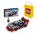 LEGO SPEED CHAMPIONS 76921 AUDI S1 E-TRON + БУМАЖНЫЙ ПАКЕТ LEGO СРЕДНИЙ