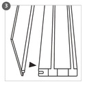 MASKOWNICA OSŁONA BIAŁA DO SZYNY SUFITOWEJ PCV - 250 CM Kolor biały