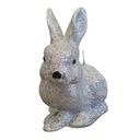 Свеча SILVER GLITTER HARE, 13 см