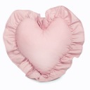 Декоративная подушка-сердце с рюшами