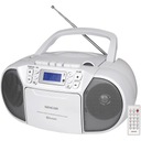 Кассетный магнитофон CD-R/RW, MP3, USB Bluetooth SPT3907W Белый пульт дистанционного управления