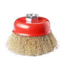 ЩЕТКА КНОПОЧНАЯ ЛАТУННАЯ ПРОВОЛОКА 100мм M14 ДЛЯ УГЛОВОЙ ШЛИФМАШИНЫ