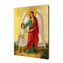 Ikona anjela strážneho s chlapcom - darček na krst