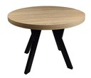 Стол круглый раздвижной SONOMA OAK 100/200 массивный