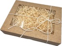 Картонная новогодняя подарочная коробка с окошком 260х150х40мм 10 шт. БЕСПЛАТНО