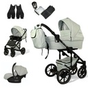 MOMMO ULTRA Светло-серая многофункциональная коляска 3 в 1 + сиденье Cosmo I-size