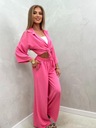 Ružová súprava so širokými italy nohavicami Značka Italy Moda