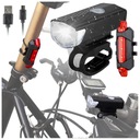 ПЕРЕДНЯЯ + ЗАДНЯЯ СВЕТОДИОДНАЯ ВЕЛОСИПЕДНАЯ ФОНАРЬ ДЛЯ ВЕЛОСИПЕДА, РУЛЯ, АККУМУЛЯТОРНАЯ USB