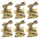 Водонепроницаемые 6 шт., полезные нежные дизайнерские держатели для салфеток, металлические пасхальные салфетки