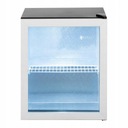 Chladnička na nápoje chladiaca vitrína oceľ 54 l čierna Hĺbka produktu 47.5 cm