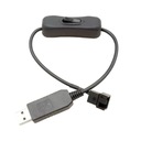 АДАПТЕР РАЗДЕЛИТЕЛЯ РАЗДЕЛИТЕЛЬ ВЕНТИЛЯТОРА PWM USB 12V -> 1x4PIN