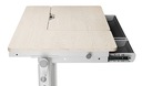 Белый стол Spacetronik XD 120x60 с ручной регулировкой и двумя ящиками