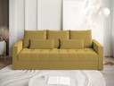 Sofa rozkładana z funkcją spania HOT pojemnik na pościel butelkowa zieleń Wysokość mebla 72 cm