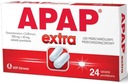 Apap Extra lek przeciwbólowy gorączka 24 tabletki