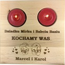 ПОДСВЕЧНИК ДЕНЬ МАТЕРИ ПОДАРОК ​​ГРАВИРОВКА ЧАЙНЫЕ СВЕЧИ