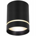 Накладной светодиодный галогенный прожектор TUBE GU10 80x100 мм ЧЕРНЫЙ круглый