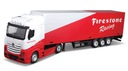 TIR MERCEDES ACTROS CIĄGNIK Z NACZEPĄ BBURAGO 1:43