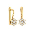 ZŁOTE KOLCZYKI KWIATKI KWIATUSZKI DZIECIĘCE 585