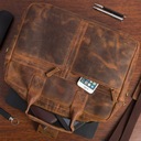 Pánska kožená veľká A4 cestovná taška do práce na notebook 17' XL Beltimore Značka Beltimore