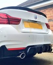 BMW F33 F83 MP Style Flap Flap Spoiler, Черный Глянец
