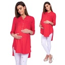 Платье для беременных асимметричное женское, в горошек R-46