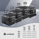 ХОЛОДИЛЬНИК AAOBOSI 74L Z APLIKACJA I OSWIETLENIEM LED (СВІТЛОДІОД) - 12/24V 100-240V U75  фото 11