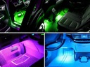 GRANDE 48 DIODO LUMINOSO LED USB APP CONTROL REMOTO MUZYKA ILUMINACIÓN INTERIOR AUTO CABINAS COCHE 