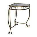 УГЛОВОЙ СТОЛ СТЕКЛЯННАЯ СТОЛИЦА - КОНСОЛЬ - МЕТАЛЛИЧЕСКИЕ СТОЛЫ