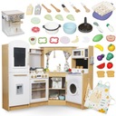 БОЛЬШАЯ ДЕРЕВЯННАЯ ИНТЕРАКТИВНАЯ КУХНЯ XXXXL СО СВЕТОДИОДНЫМ ОСВЕЩЕНИЕМ - 50 ЭЛЕМЕНТОВ